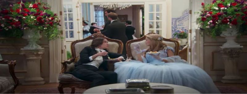 Darcy e Camilo conversam sobre Elisabeta, personagem de Nathalia Dill, e Jane, vivida por Pâmela Tomé 